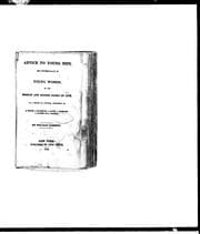 Tapa de Advice to young men, and (incidentally) to young women, in the middle and higher ranks of life