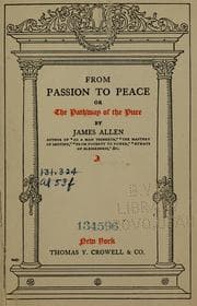 Tapa de From passion to peace, or, The pathway of the pure