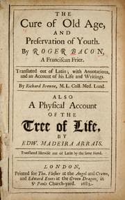 Tapa de The cure of old age, and preservation of youth