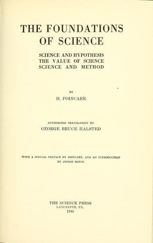 Tapa de The foundations of science