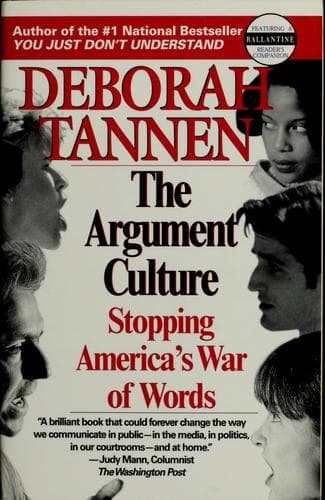 Tapa de The Argument Culture