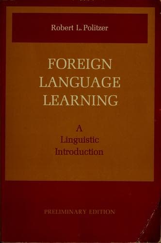 Tapa de Foreign language learning, linguistic introduction