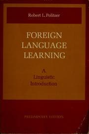 Tapa de Foreign language learning, linguistic introduction