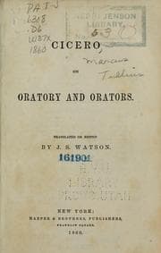 Tapa de De oratore