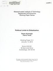 Tapa de Political limits to globalization