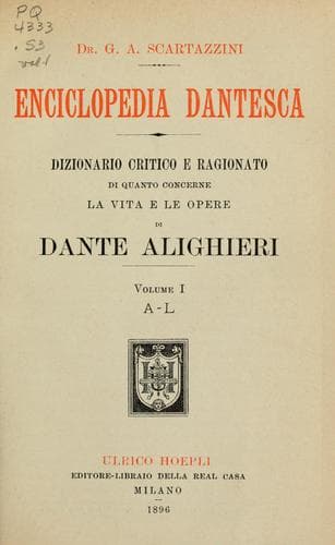 Tapa de manfredi Enciclopedia Dantesca