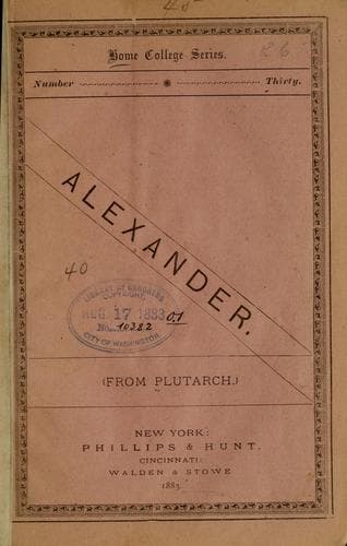 Tapa de Alexander