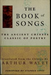 Tapa de The book of songs