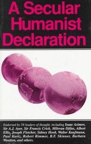 Tapa de A secular humanist declaration