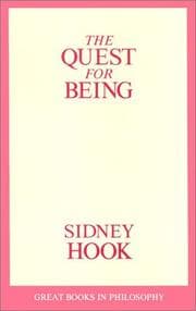 Tapa de The quest for being