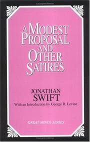 Tapa de A modest proposal and other satires