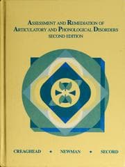 Tapa de Assessment and remediation of articulatory and phonological disorders