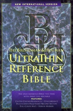 Tapa de NIV UltraThin Reference Bible (Black)