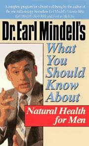 Tapa de Dr. Earl Mindell's what you should know about natural health for men