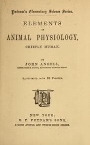 Tapa de Elements of animal physiology
