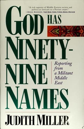 Tapa de GOD HAS NINETY NINE NAMES