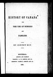 Tapa de History of Canada