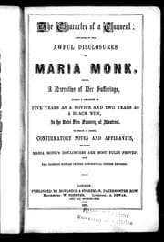 Tapa de The character of a convent