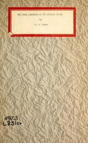 Tapa de The Cree language as it appears to me