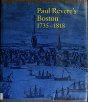 Tapa de Paul Revere's Boston, 1735-1818