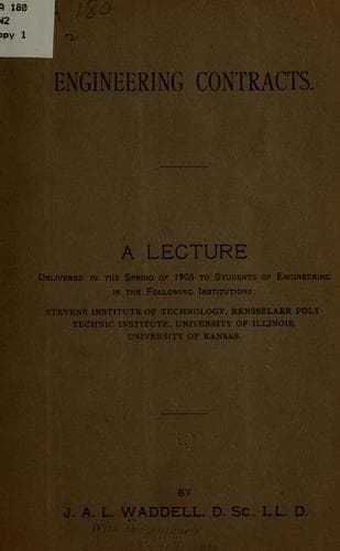 Tapa de Engineering contracts.