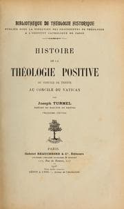 Tapa de Histoire de la théologie positive