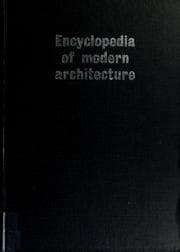 Tapa de Encyclopedia of modern architecture