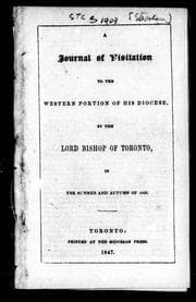 Tapa de A journal of visitation to the western portion of his diocese