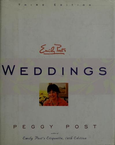 Tapa de Emily Post's weddings