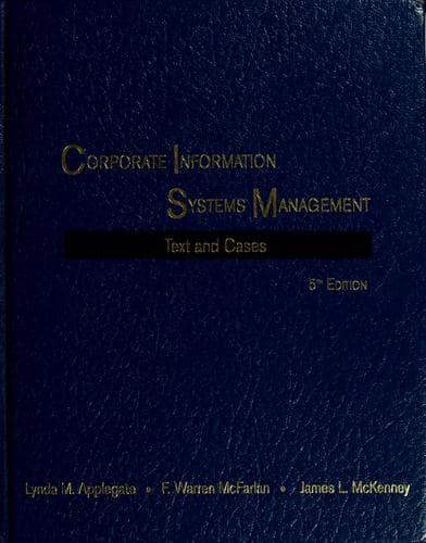 Tapa de Corporate information systems management