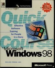 Tapa de Quick course in Microsoft Windows 98