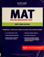 Tapa de MAT, Miller analogies test