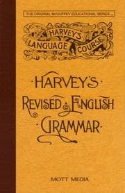 Tapa de Harvey's Revised English Grammar