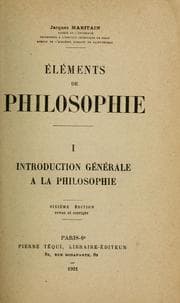 Tapa de Elements de philosophie