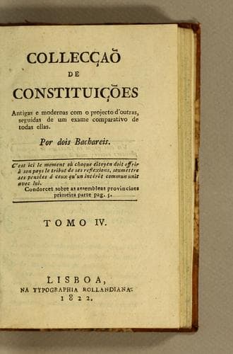 Tapa de Colleccão de constituicões