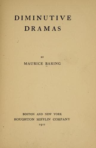 Tapa de Diminutive dramas