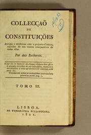 Tapa de Colleccão de constituicões