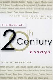 Tapa de The Book of Twentieth-Century Essays