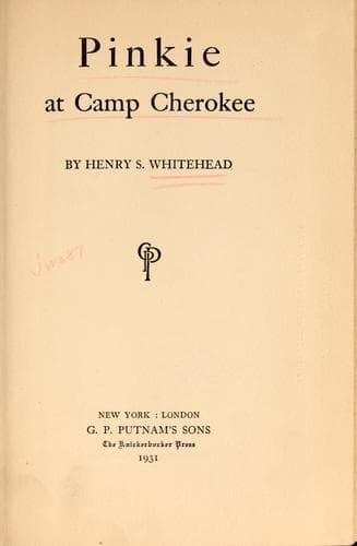 Tapa de Pinkie at Camp Cherokee