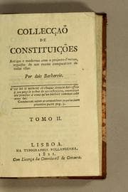 Tapa de Colleccão de constituicões