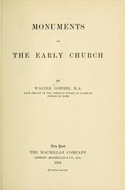 Tapa de Monuments of the early church