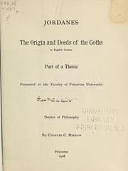 Tapa de The origin and deeds of the Goths