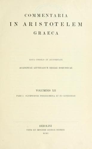 Tapa de Prolegomena et in Categories commentarium ...