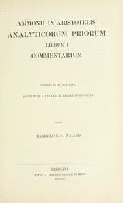 Tapa de In Aristotelis Analyticorum priorum librum I commentarium ...