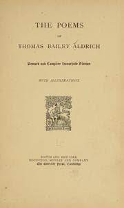Tapa de The poems of Thomas Bailey Aldrich