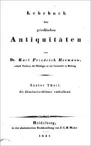 Tapa de Lehrbuch der griechischen Antiquitäten