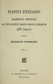 Tapa de Plotini enneades praemisso Porphyrii de vita Plotini deque ordine librorum eius libello