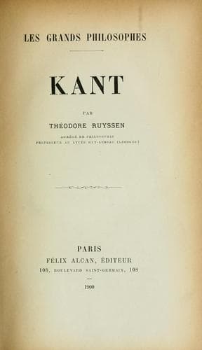 Tapa de Kant