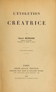 Tapa de L'Évolution créatrice