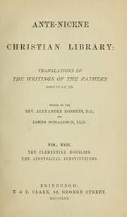 Tapa de The Clementine homilies